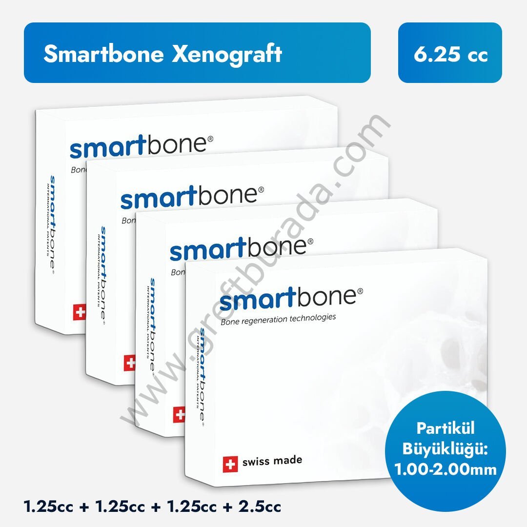 SmartBone Sığır Kaynaklı Kemik Grefti | 4 Kutu-6.25cc | 1-2 mm