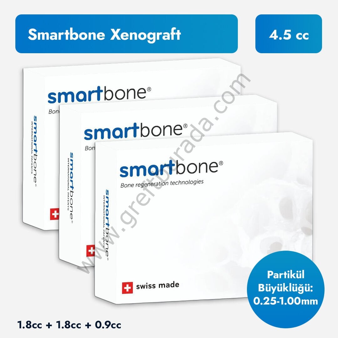 SmartBone Sığır Kaynaklı Kemik Grefti | 3 Kutu-4.5cc | 0.25-1 mm
