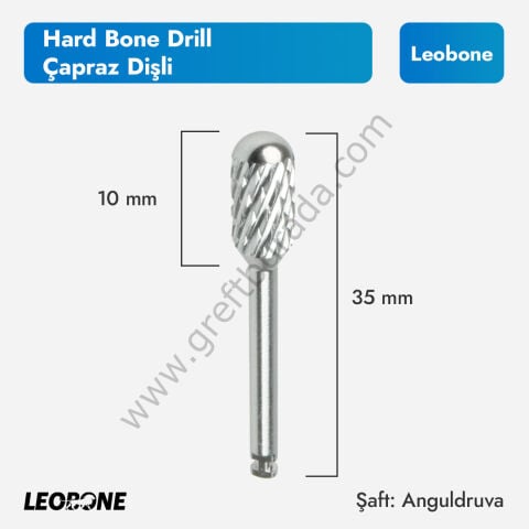 Hard Bone Drill | Çapraz Dişli Sert Kemik Düzeltme Frezi