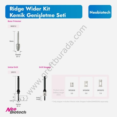Neobiotech Ridge Wider Kit | Kemik Genişletme Seti