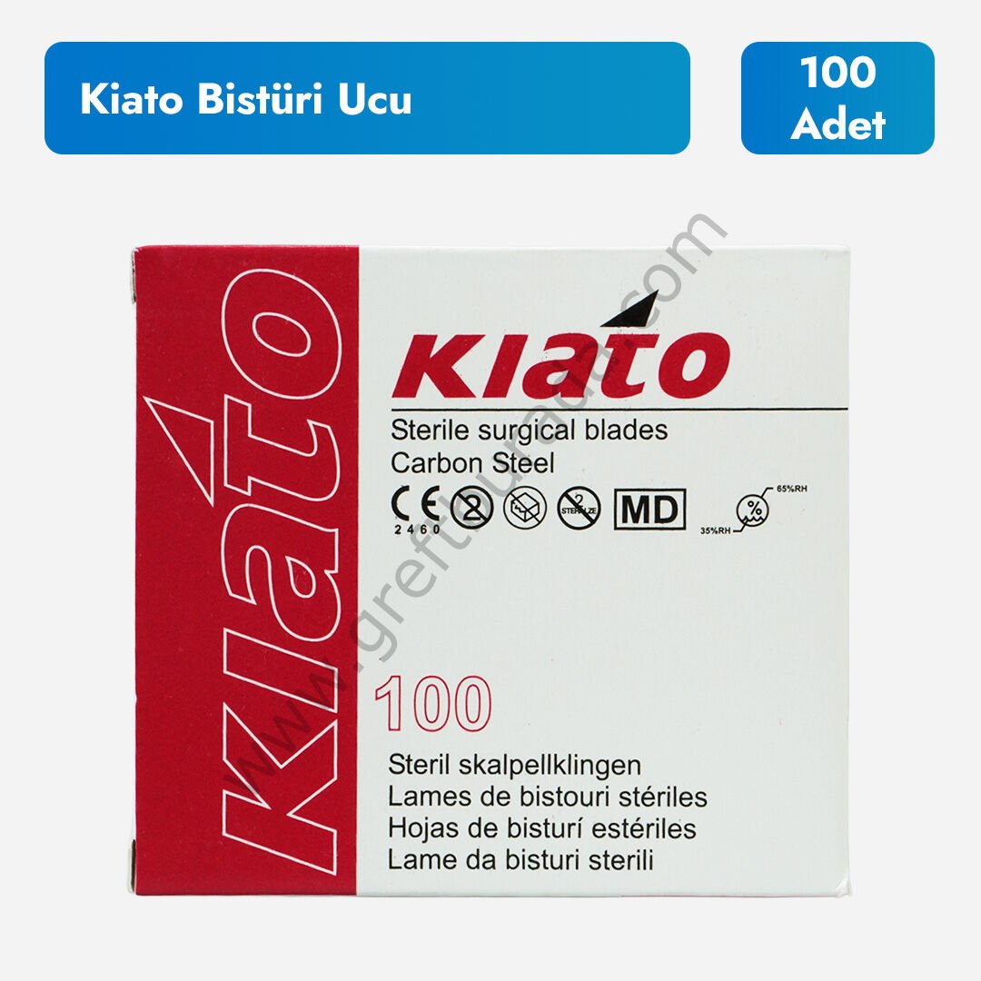Kiato Bistüri Ucu | Steril Cerrahi Bıçak 100lü Kutu