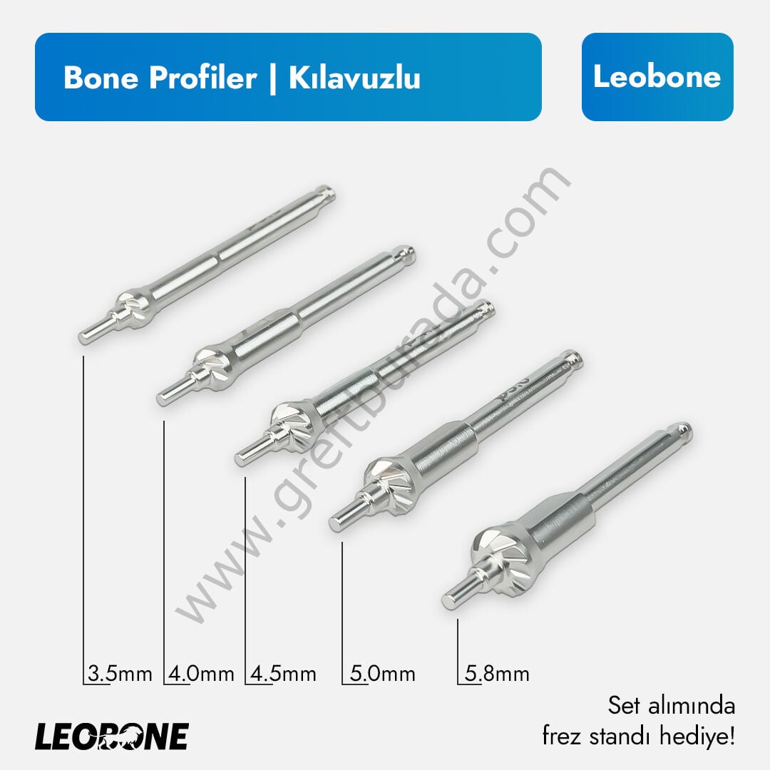 Kılavuz Pinli Bone Profiler Frezi