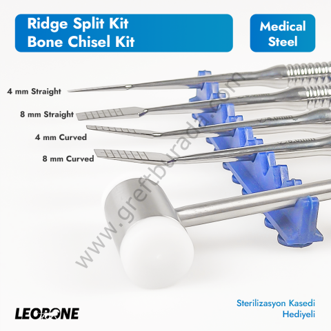 Leobone Ridge Split Kit (Bone Chisel Kit) Kemik Keski Seti