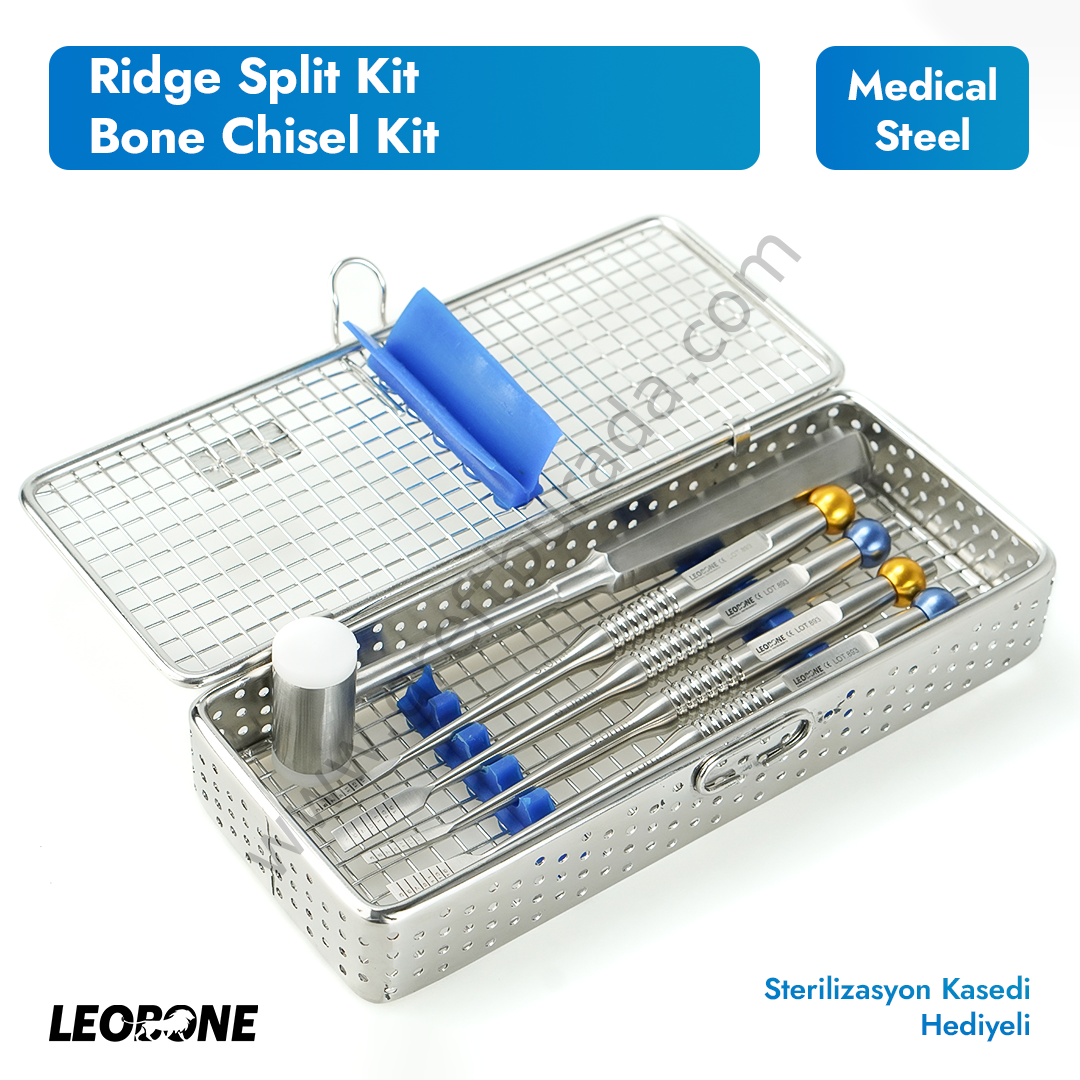 Leobone Ridge Split Kit (Bone Chisel Kit) Kemik Keski Seti