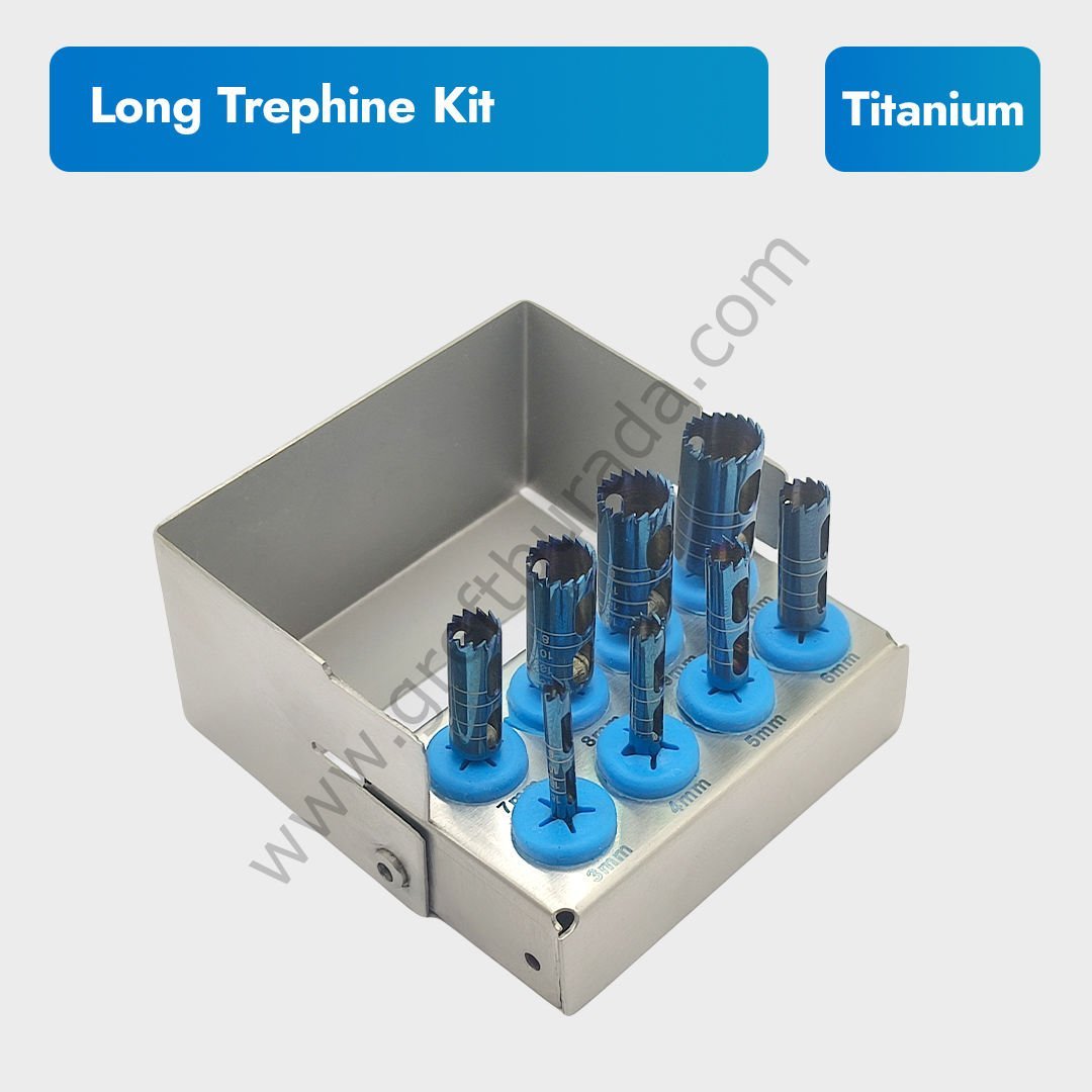 Titanyum Trepan Frez Seti - Uzun