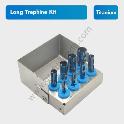 Titanyum Trepan Frez Seti - Uzun
