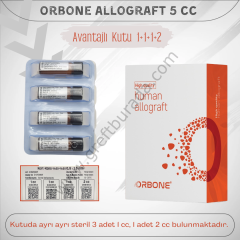Orbone Allograft 5 cc (1-1-1-2) Kortiko Kanselöz
