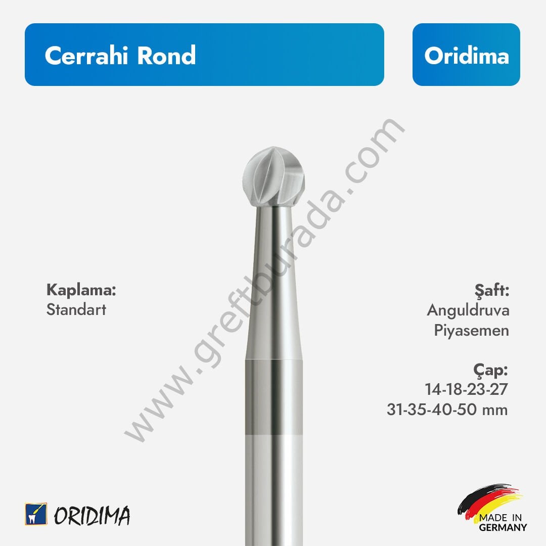 Oridima Cerrahi Rond Frez