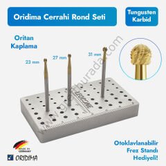 Oridima Cerrahi Rond Seti Tungusten Karbit - Oritan Kaplı