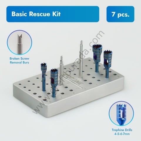 Basic Rescue Kit / İmplant ve Kırık Vida Çıkarma Seti