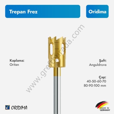 Oridima Trepan Frez Oritan Kaplı (Anguldruva)