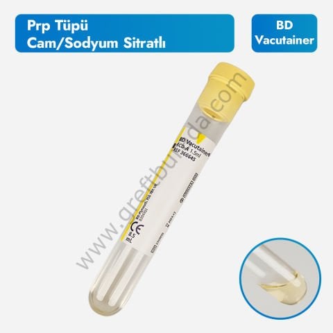 BD Vacutainer Prp Tüpü (Cam/Sodyum Sitratlı)