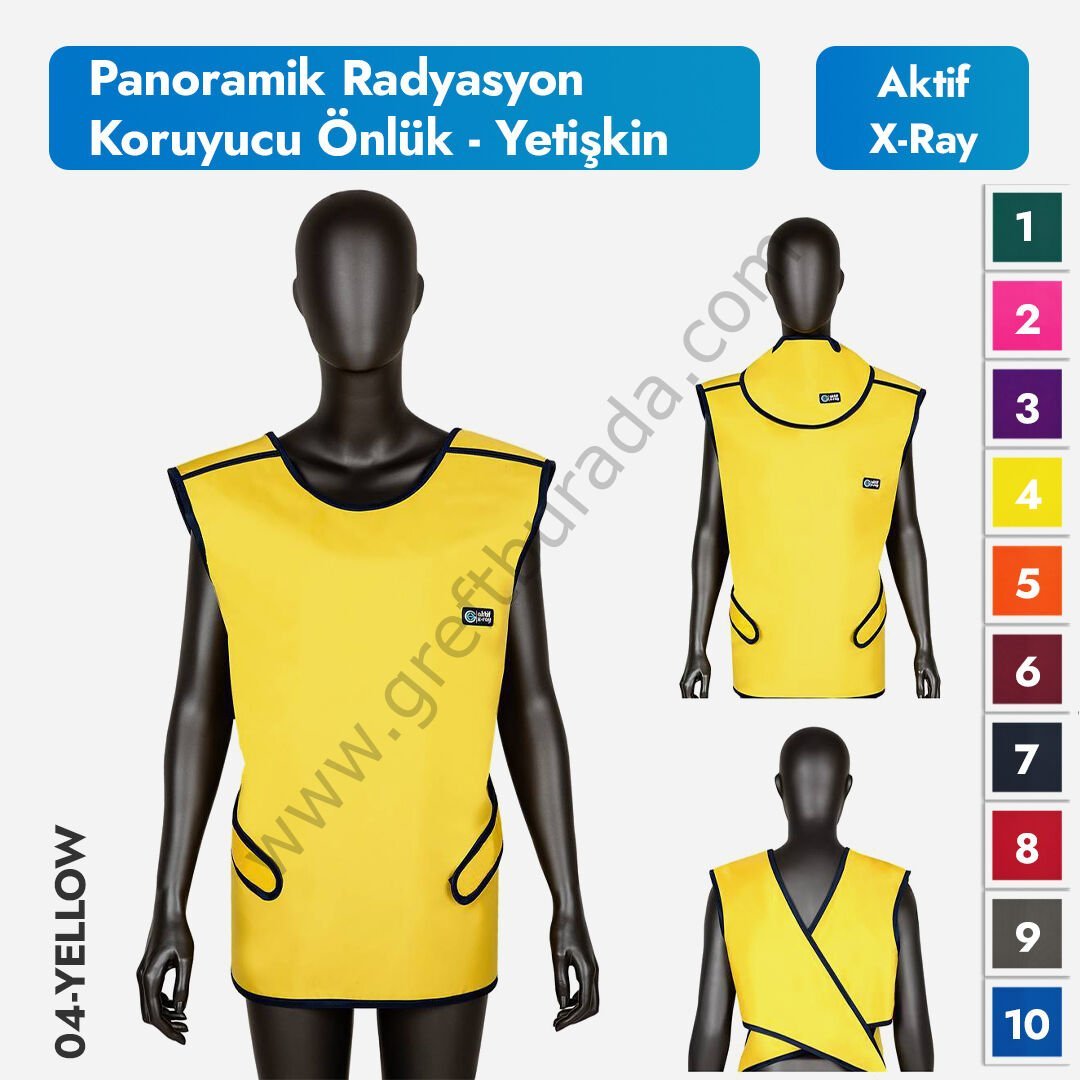Panoramik Radyasyon Koruyucu Kurşun Önlük - Yetişkin