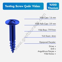 Leobone Tenting Screw / Çadır Vidası (Titanyum)