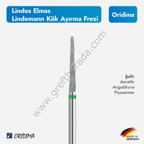 Lindos Elmas Lindemann Kök Ayırma Frez (Aerator/Anguldruva/Piyasemen)