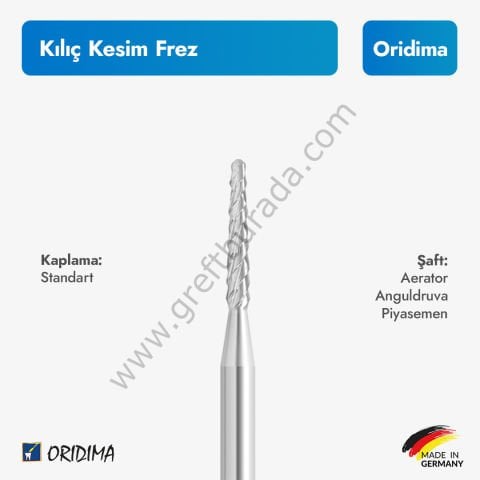 Oridima Kılıç Kesim Frez (Aerator/Anguldruva/Piyasemen)