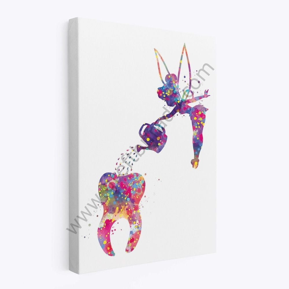 Dental -Tablo Angel Tooth 40X60 Kanvas Tablo