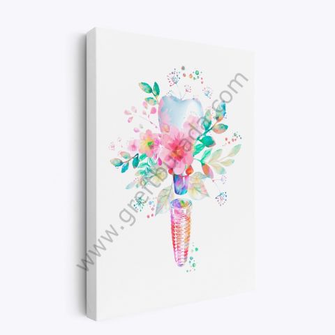 Dental -Tablo DENTAL FLOWERS 3'LÜ SET