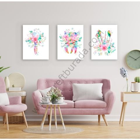 Dental -Tablo DENTAL FLOWERS 3'LÜ SET
