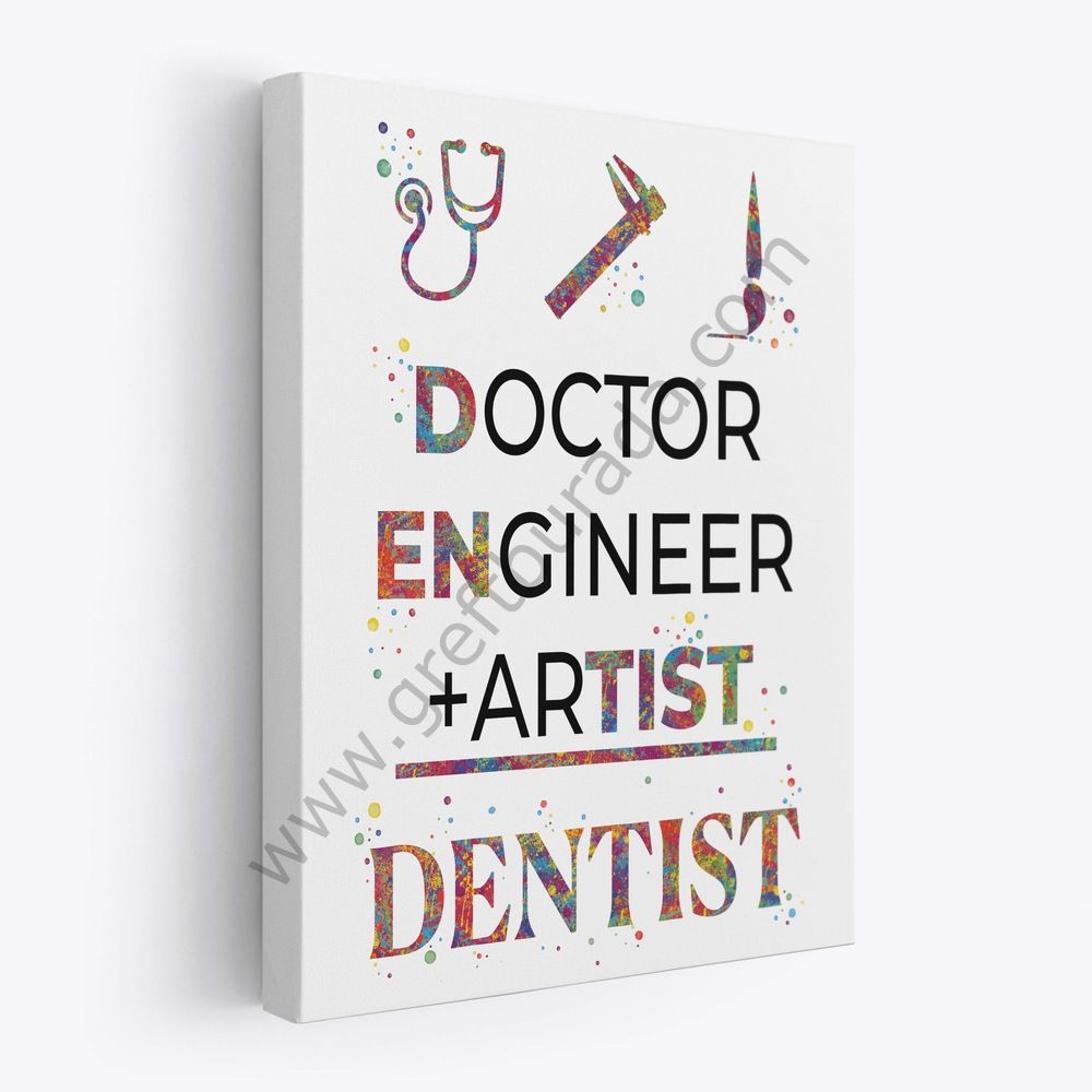 Dental -Tablo Dentist Kanvas Tablo
