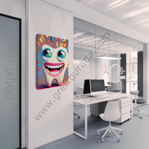Dental -Tablo Happy Tooth Smiling