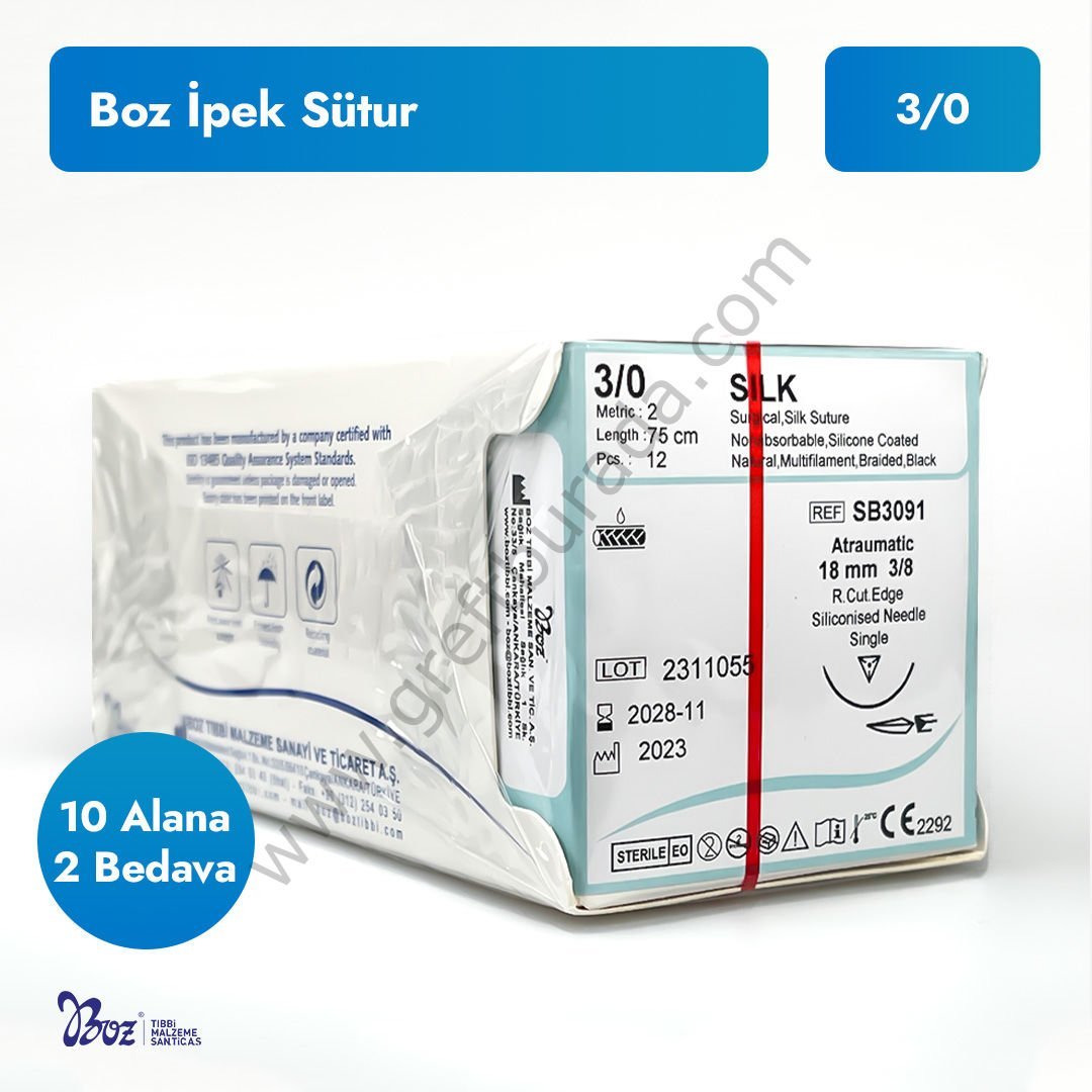 Boz İpek 3.0 Sütur
