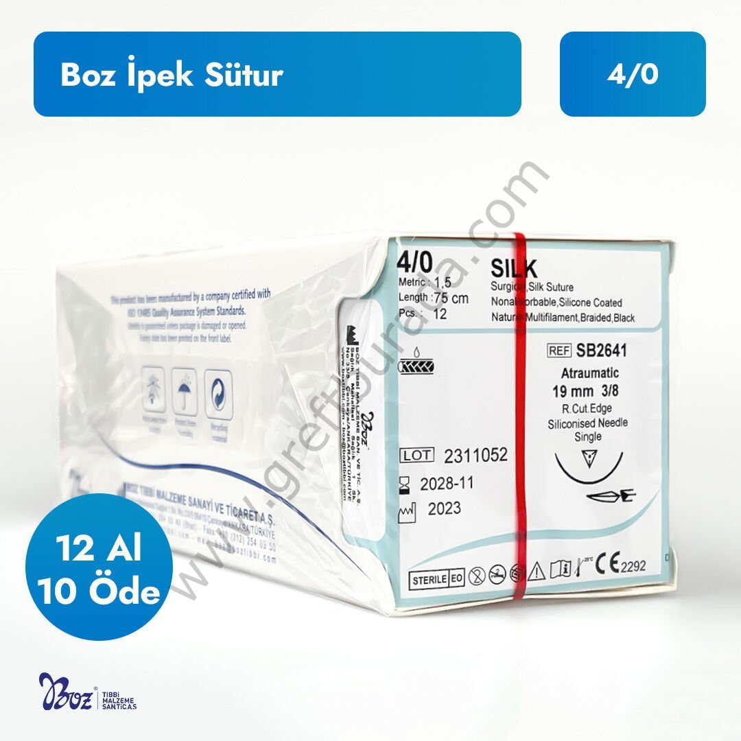 Boz İpek 4.0 Sütur