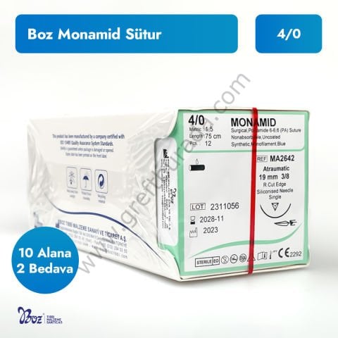 Boz Monamid Nylon Mono 4.0 Sütur