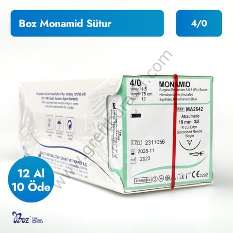 Boz Monamid Nylon Mono 4.0 Sütur