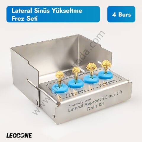 Leobone Lateral Sinüs Yükseltme Frez Seti - 6 mm ve 8 mm