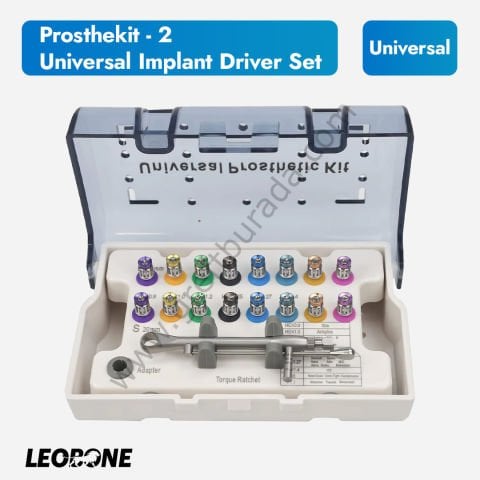 Leobone Prosthekit 2 Universal İmplant Anahtarı Seti - 16 Parça