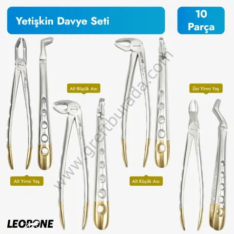 Leobone Yetişkin Davye Seti - 10 Parça Alman Çeliği