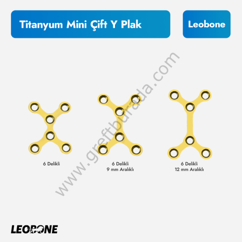 Titanyum Mini Çift Y Plak