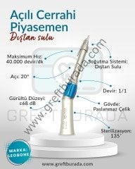 Leobone Açılı Cerrahi Piyasemen 20° Dıştan Sulu