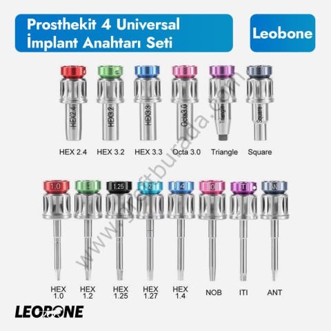 Leobone Prosthekit 4 / Universal İmplant Anahtarı Seti