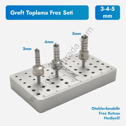 Greft Toplama Frez Seti ( Bone Collector Kit )