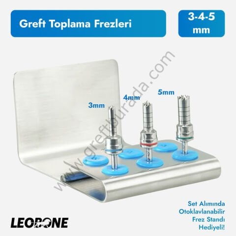 Leobone Greft Toplama Frez Seti (Bone Collector Kit)