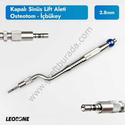 Kapalı Sinüs Lift El Aleti Osteotom İç Bükey 3.3mm