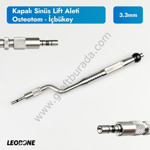 Kapalı Sinüs Lift El Aleti Osteotom İç Bükey 3.3mm