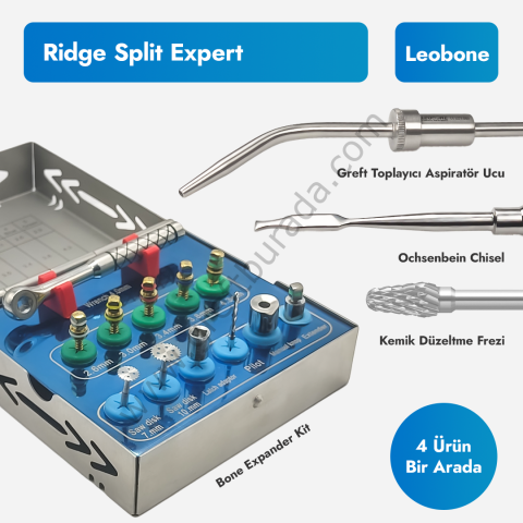 Leobone Ridge Split Expert Kemik Genişletme Seti
