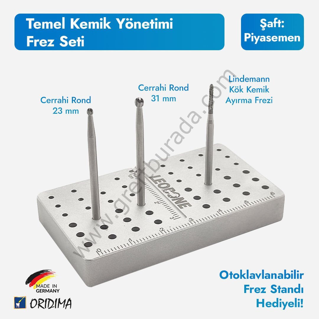 Temel Cerrahi Kemik Yönetimi Frez Seti