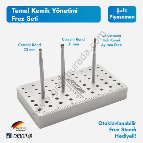 Oridima Temel Cerrahi Kemik Yönetimi Frez Seti