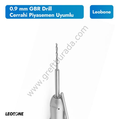 0.9 mm GBR Drill (1.2/1.4/1.6 mm mikro vida için) - Cerrahi Piyasemen Uyumlu