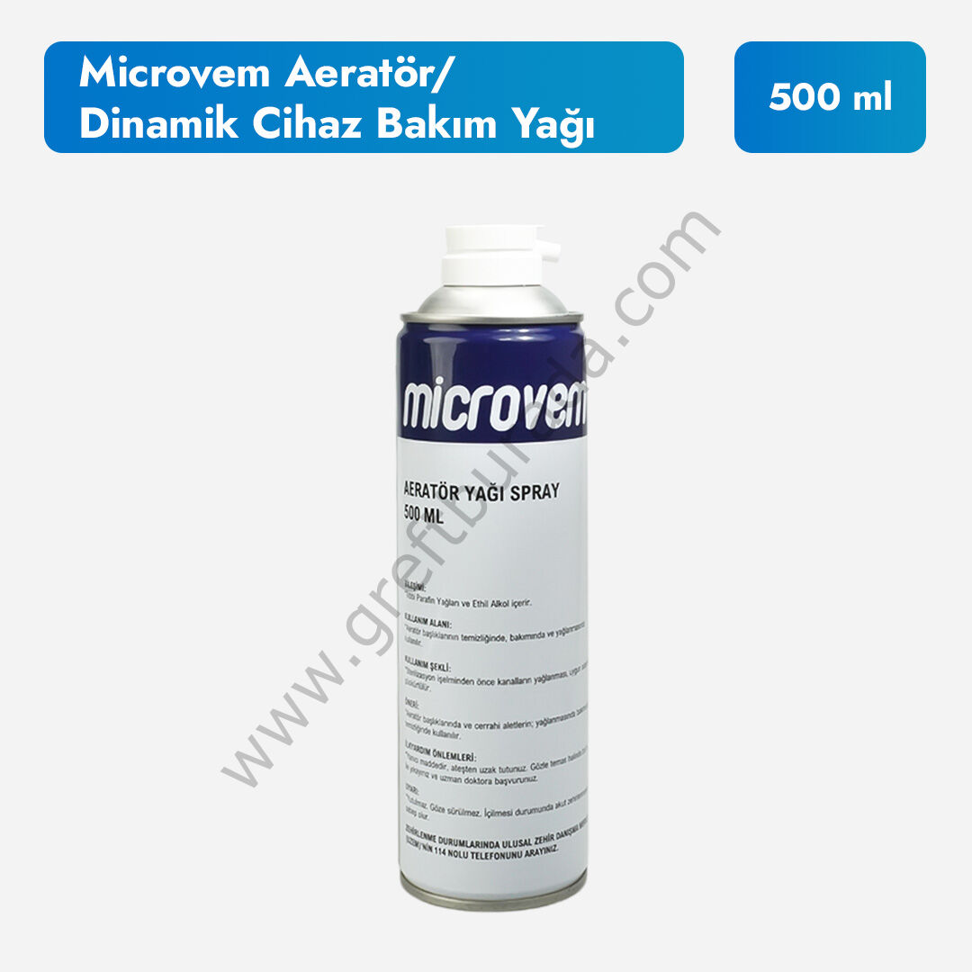 Microvem Aeratör Bakım Yağı 500 ml Sprey