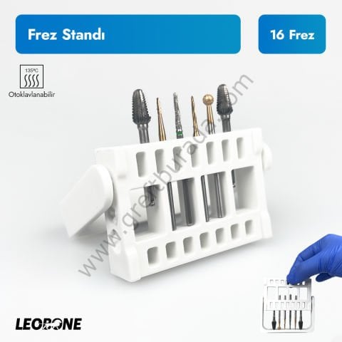 Otoklavnabilir Frez Standı 16 Frez Kapasiteli