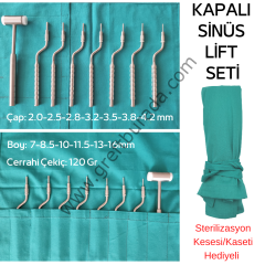 Osteotom Set İçbükey (Kapalı Sinüs Lift Seti 7 li)