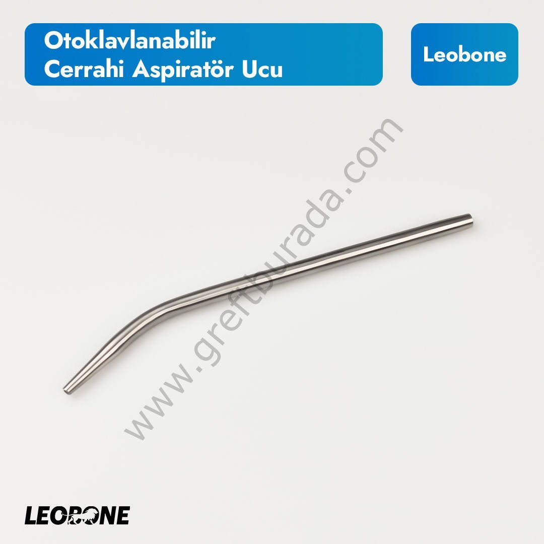 Otoklavlanabilir Cerrahi Aspiratör Ucu