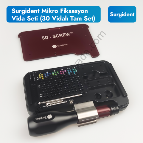 Surgident Mikro Fiksasyon Vida Seti (30 Vidalı Tam Set)