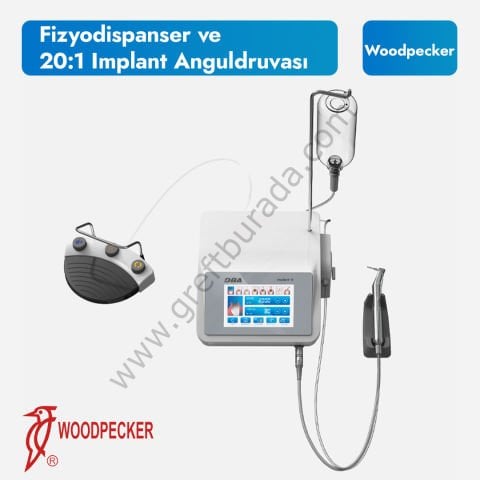 Woodpecker DBA Fizyodispanser + 20:1 İmplant Anguldurvası