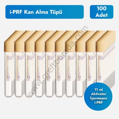 i-PRF İçin Kan Alma Tüpleri 100 lü Paket